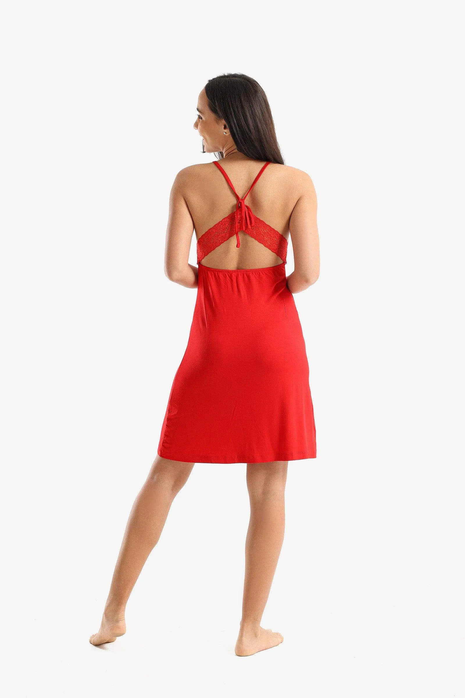 Plunge V-Neck Nightgown