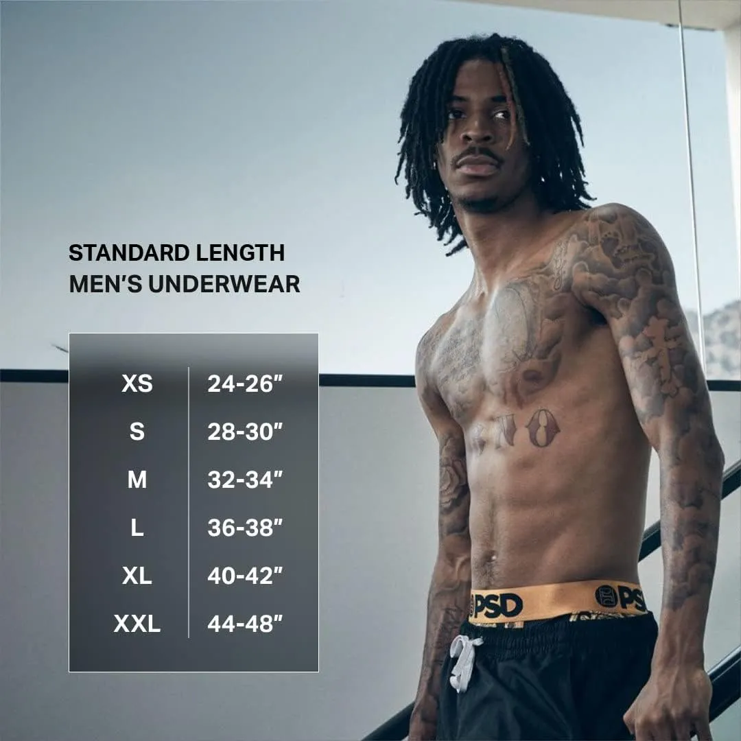 PSD Men's Playboy Boxer Briefs - Breathable and Supportive Men's Underwear with Moisture-Wicking Fabric