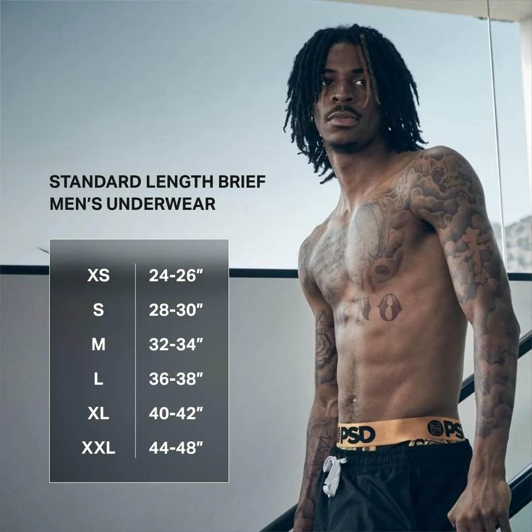 PSD Men's Playboy Boxer Briefs - Breathable and Supportive Men's Underwear with Moisture-Wicking Fabric