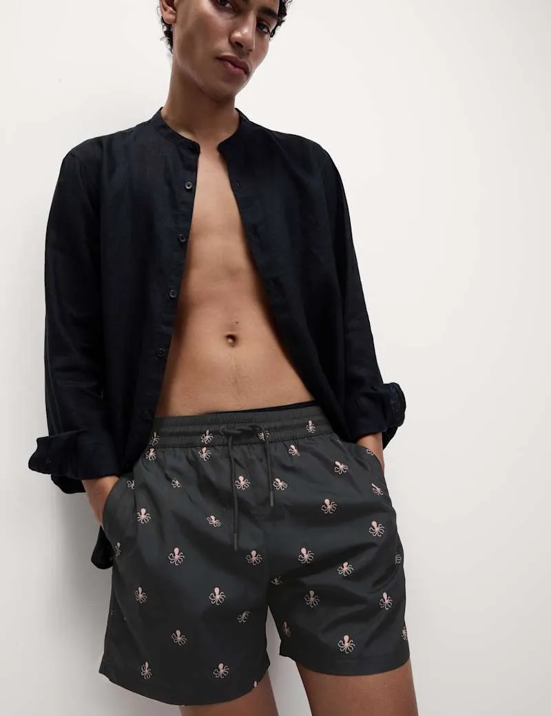 Quick Dry Printed Swim Shorts