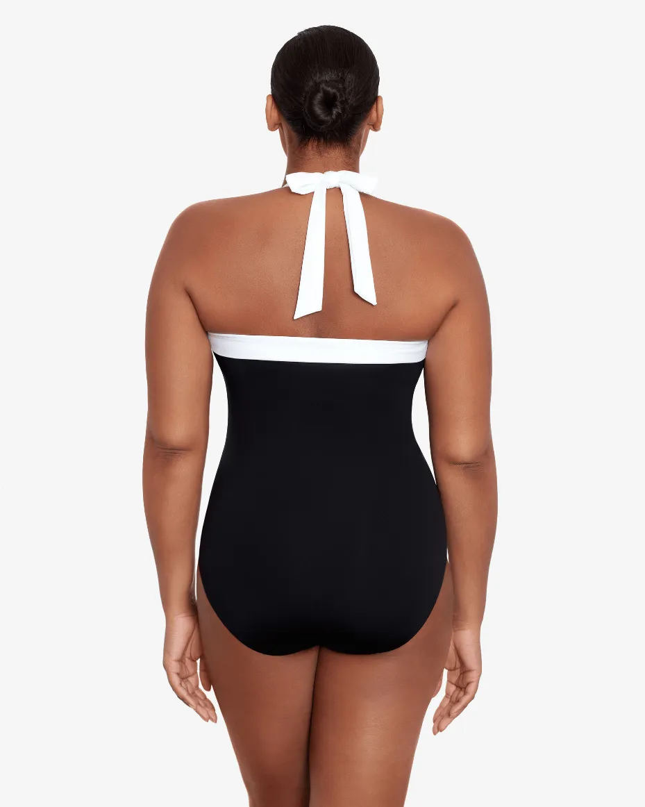 Ralph Lauren Bel Air Shirred Bandeau Swimsuit