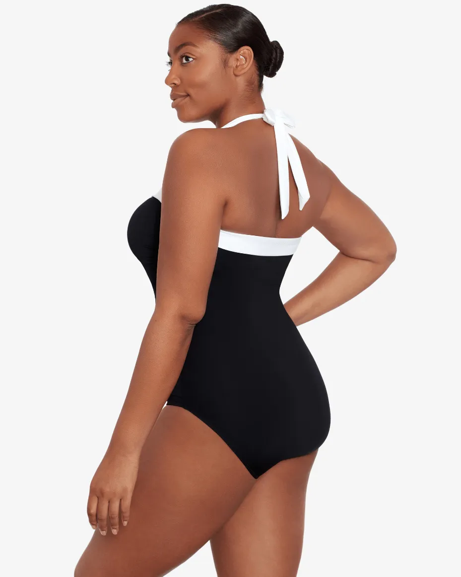 Ralph Lauren Bel Air Shirred Bandeau Swimsuit