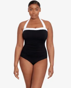 Ralph Lauren Bel Air Shirred Bandeau Swimsuit
