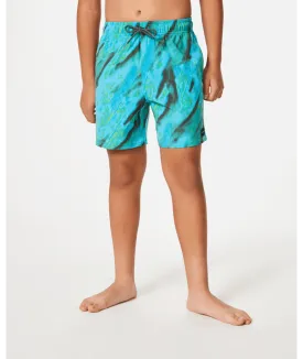 RIP CURL Boys Party Pack Volley Boardshorts Real Blue