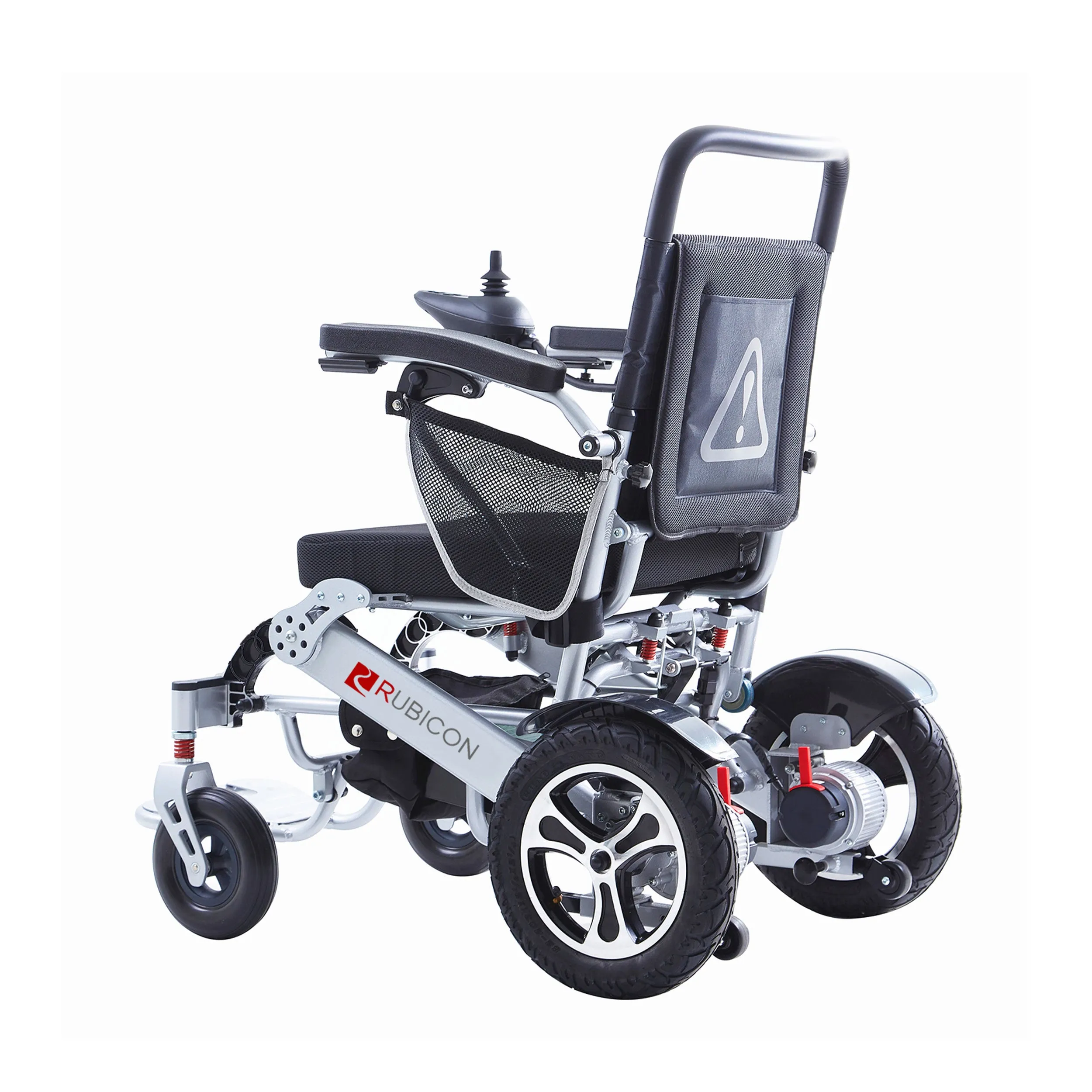 Rubicon DX17 - Automatic Folding & Unfolding Portable Electric Wheelchair: Collapsible, Lightweight & All Terrain | Dual Motor Power Wheelchair