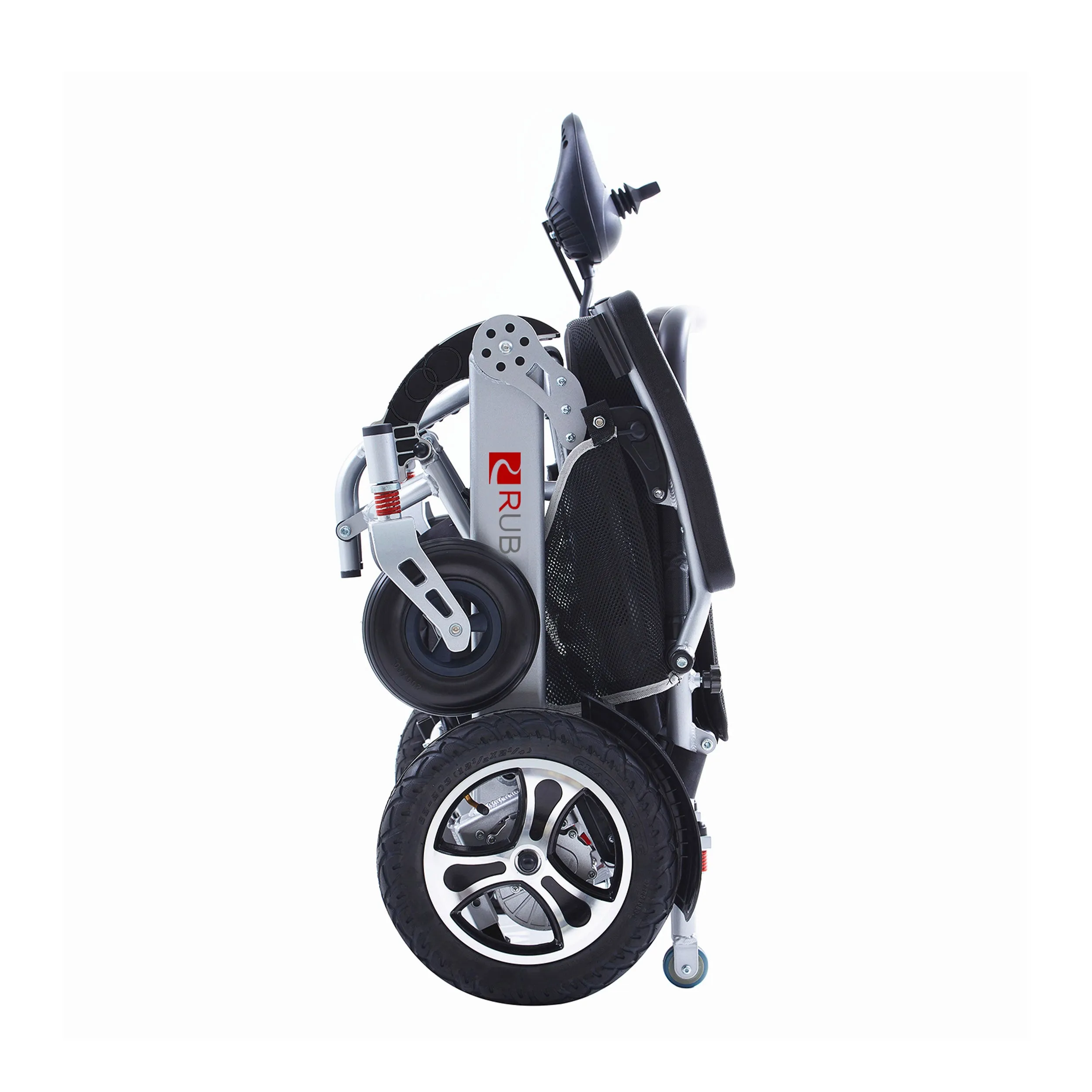 Rubicon DX17 - Automatic Folding & Unfolding Portable Electric Wheelchair: Collapsible, Lightweight & All Terrain | Dual Motor Power Wheelchair