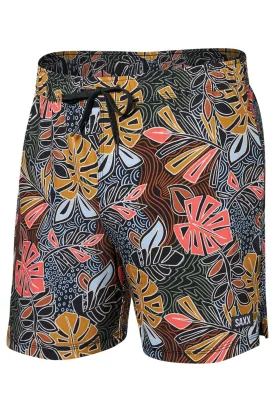 SAXX Oh Buoy 5" Swim Shorts SXSW03L-DPM (Desert Palm Harvest- Multi)