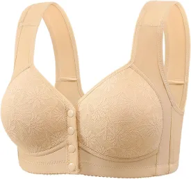 Sports Bras for Women Padded Smoothing Convertible Bra Jacquard Push up Comfort Bralettes V Neck Racerback Crop Top