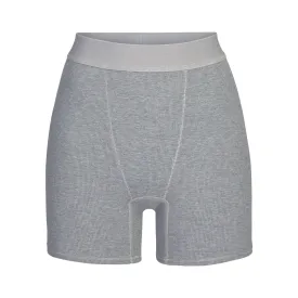 SUMMER SLEEP RIB BOXER | HEATHER GRAY