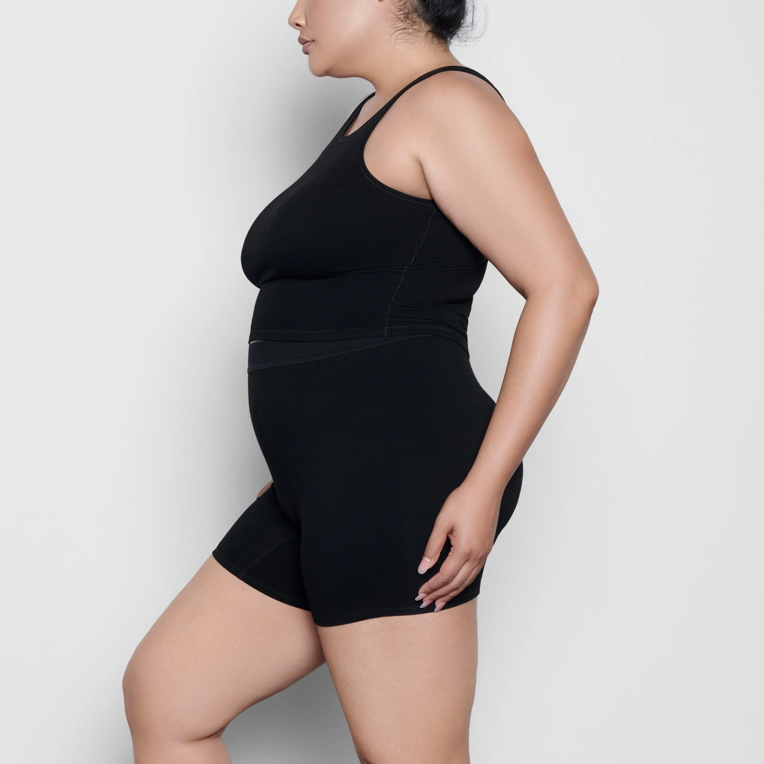 SUMMER SLEEP RIB BOXER | ONYX