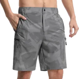 Suwangi Mens Hiking Cargo Shorts Quick-Dry Outdoor Athletic Short Travel Fishing Golf Tactical Short for Men with Multipocket