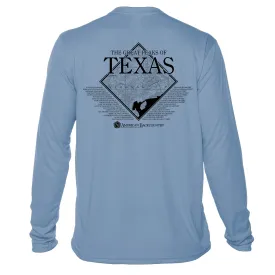 Texas Diamond Topo Long Sleeve Microfiber Men's T-Shirt