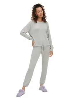 UGG Grey Heather Knit Gable PJ's Set