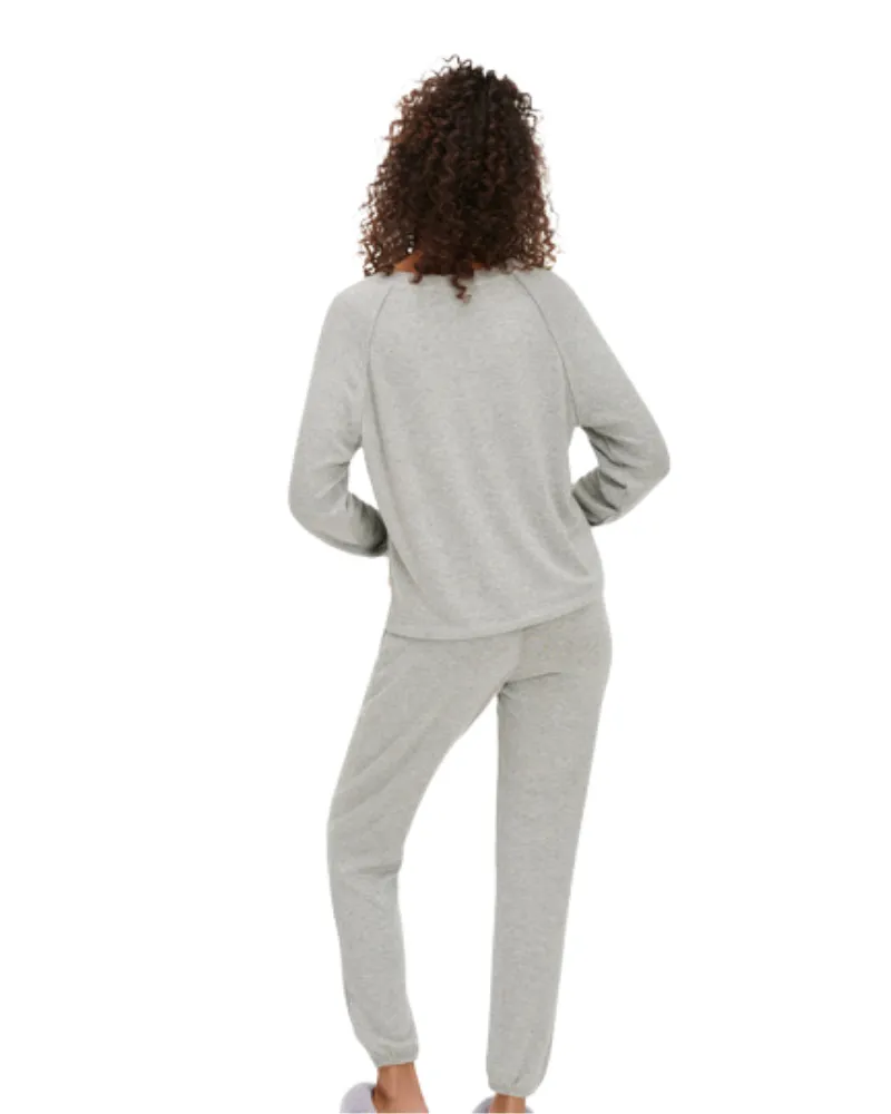 UGG Grey Heather Knit Gable PJ's Set
