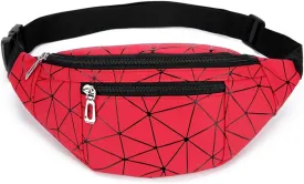 Waist Bag for Women & Men Holographic Fanny Pack Bum Bag with Adjustable Belt.