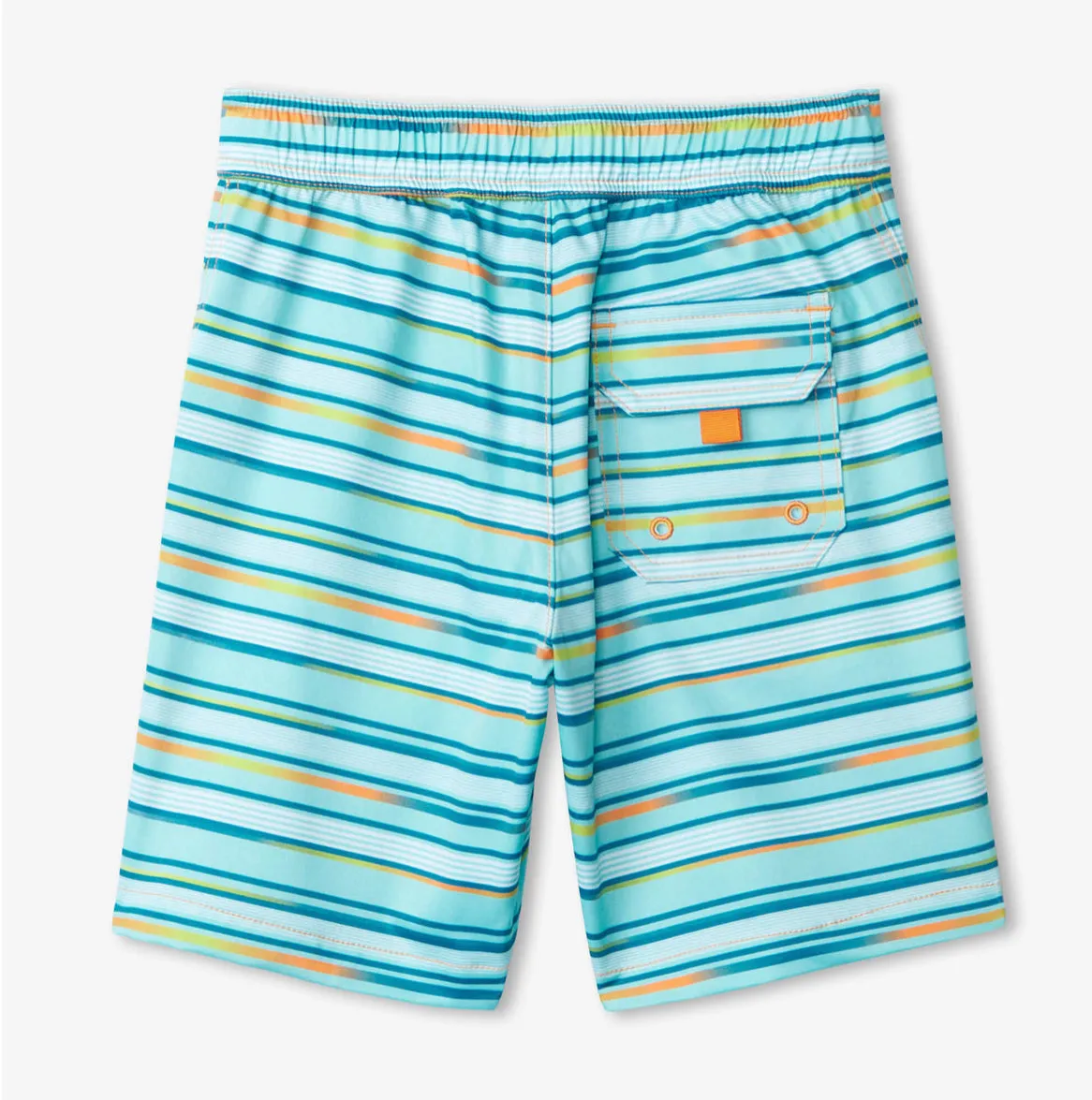 White Ocean Stripes Quick Dry Shorts - Select Size