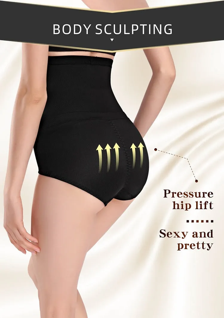 Women Butt Lifter Shapewear Hi-Waist Double Tummy Control Panty Waist Trainer Body Shaper(Bulk 3 Sets)