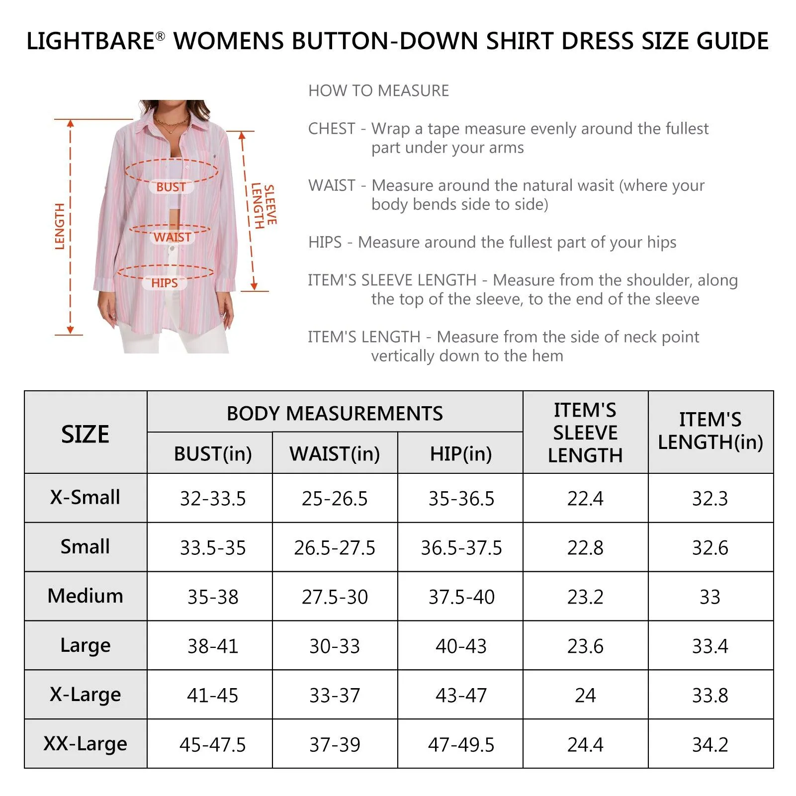 Women's UPF 50  Long Sleeve Button Down Shirt Dress LB16W