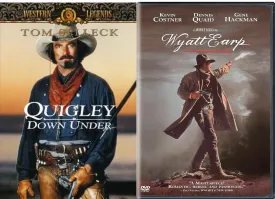 Wyatt Earp   Quigley Down Under DVD Western Pack 2 Movie Set Kevin Costner